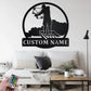 Custom Name Bowfishing Name Sign Decoration For Room Metal Wall Signs With RGB Led Light