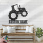 Custom Name Boy Farmer Name Sign Home Decor Girl Farming Wagon Metal Wall Signs With RGB Led Light