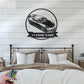 Custom Name Classic Muscle Car Name Sign Home Decor Mechanic Repair Metal Wall Signs With RGB Led Light