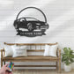 Custom Name Classic Muscle Car Name Sign Home Decor Mechanic Repair  Metal Wall Signs With RGB Led Light