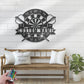Custom Name Dart Gamer Name Sign Home Decor Game Zone, Metal Wall Signs With RGB Led Light