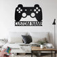 Custom Name Gamer Name Sign Decoration For Room Metal Wall Signs With RGB Led Light