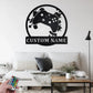 Custom Name Gamer Name Sign Decoration For Room, Metal Wall Signs With RGB Led Light