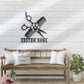 Custom Name Groomer Name Sign Home Decor Pet Grooming, Metal Wall Signs With RGB Led Light