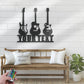Custom Name Guitarist Name Sign Home Decor Music Room, Metal Wall Signs With RGB Led Light
