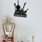 Custom Name Guitarist Name Sign, Home Decor Music Room, Metal Wall Signs With RGB Led Light