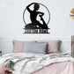 Custom Name Gymnastics Name Sign Decoration Gymnastics Lover Metal Wall Signs With RGB Led Light