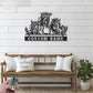 Custom Name Horse Livestock Name Sign Home Decor Horse Barn, Metal Wall Signs With RGB Led Light