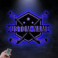 Custom Name ICE Hockey, Metal Wall Signs With RGB Led Light