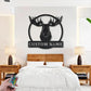 Custom Name Moose Head Anima Metal Wall Signs With RGB Led Light