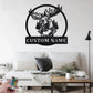 Custom Name Moose Metal Wall Signs With RGB Led Light