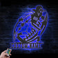 Custom Name Player Lover Sign Home Decor, Metal Wall Signs With RGB Led Light