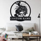 Custom Name Rodeo Name Sign Decoration For Room, Metal Wall Signs With RGB Led Light