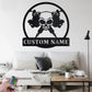 Custom Name Tattoo Artist Room Metal Wall Signs With RGB Led Light