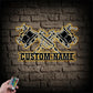 Custom Name Tattoo Shop Metal Wall Signs With RGB Led Light