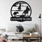 Custom Name Team Roper Name Sign Decoration For Room, Metal Wall Signs With RGB Led Light