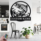 Custom Name Trout Fish Name Sign Decoration For Room, Metal Wall Signs With RGB Led Light