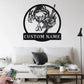 Custom Name Veteran Name Sign Decoration For Room, Metal Wall Signs With RGB Led Light
