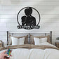 Custom Name Woman Boxer Female Name Sign Home Decor Gym Room, Metal Wall Signs With RGB Led Light