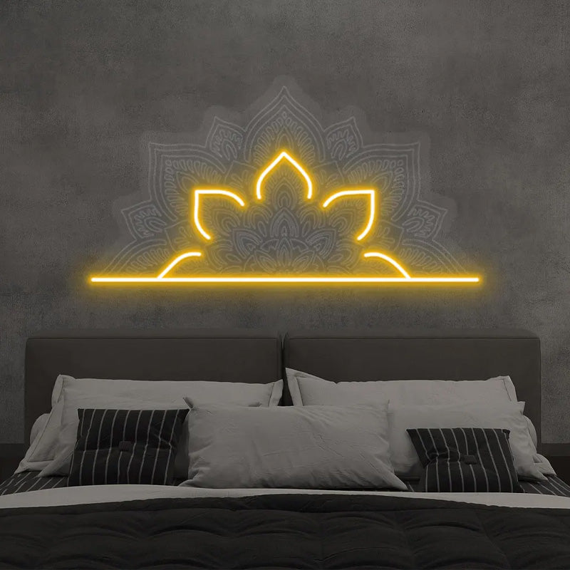 Lotus Mandala Spiritual LED Neon Wall Art - LEDTOT