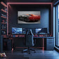 Luxury Sports Car Neon Wall Art Canvas - LEDTOT