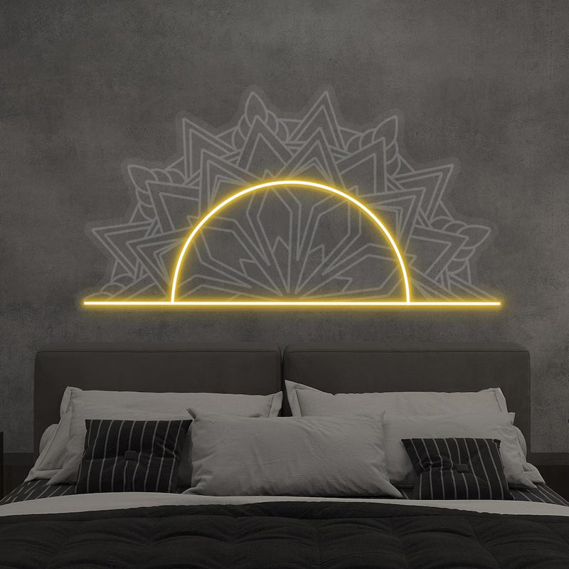 Mandala Sun Boho LED Neon Wall Light - LEDTOT