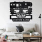 Personalized 5th Wheel Camper Metal Wall Signs With RGB Led Light