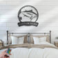 Personalized Albacore Fishing Metal Wall Signs With RGB Led Light