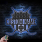 Personalized American Player Stick Name Metal Sign Home Decor, Metal Wall Signs With RGB Led Light