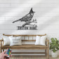 Personalized Bulbul Bird Metal Wall Signs With RGB Led Light