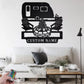 Personalized Camping Car Metal Wall Signs With RGB Led Light