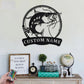Personalized Catfish Fishing Metal Wall Signs With RGB Led Light