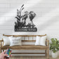Personalized Couple Heron Bird Metal Wall Signs With RGB Led Light