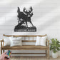 Personalized Deer Hunting Decor Antler Cabin Metal Wall Signs With RGB Led Light