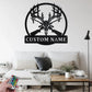 Personalized Deer Skull Hunting Metal Wall Signs With RGB Led Light