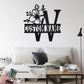 
Personalized Floral Alphabet W Metal Wall Signs With RGB Led Light
