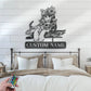 Personalized Flower Tiger Metal Wall Signs With RGB Led Light