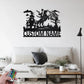Personalized Headless Horseman Metal Wall Signs With RGB Led Light
