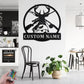 Personalized Hunting Metal Wall Signs With RGB Led Light