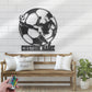 Personalized Man Soccer, Metal Wall Signs With RGB Led Light