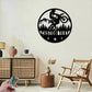 Personalized Motocross Biker Metal Wall Signs With RGB Led Light