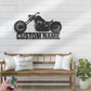 Personalized Motocross Biker, Metal Wall Signs With RGB Led Light