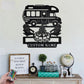 Personalized Motorhome Camper Metal Wall Signs With RGB Led Light