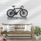 Personalized Mountain Bike Metal Wall Signs With RGB Led Light
