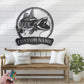 Personalized Muskellunge Fishing Metal Wall Signs With RGB Led Light