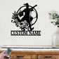 Personalized Name Soccer Girl, Metal Wall Signs With RGB Led Light