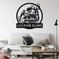 Personalized Outdoor Hunting Metal Wall Signs With RGB Led Light