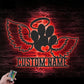 Personalized Pet Wings Memorial Name Date, Metal Wall Signs With RGB Led Light