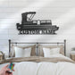Personalized Pontoon Lake House Metal Wall Signs With RGB Led Light