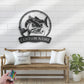 Personalized Red Drum Fishing Metal Wall Signs With RGB Led Light